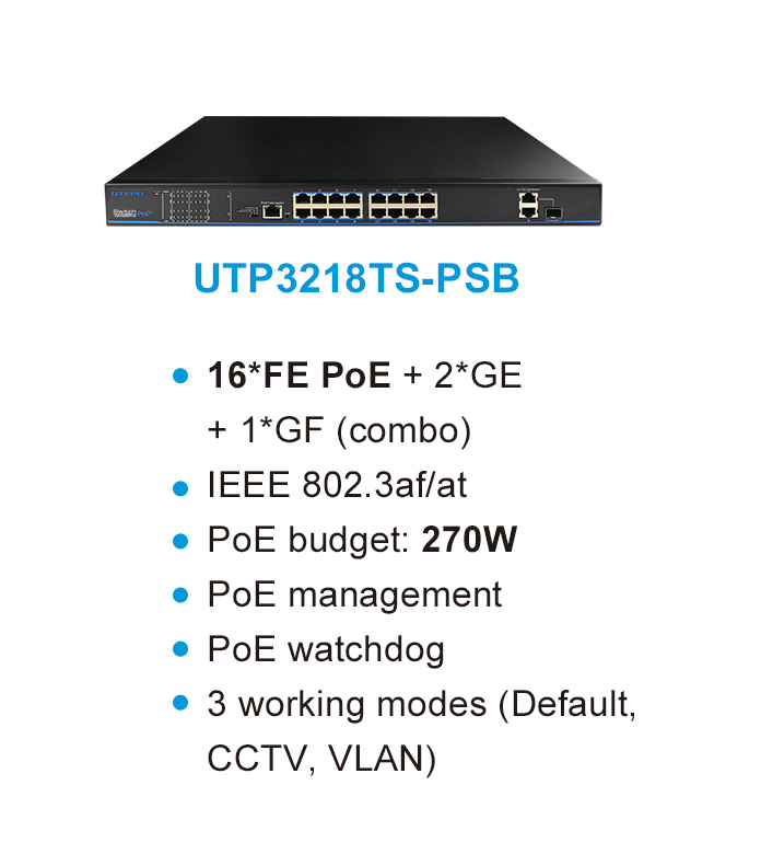 16 ports poe switch